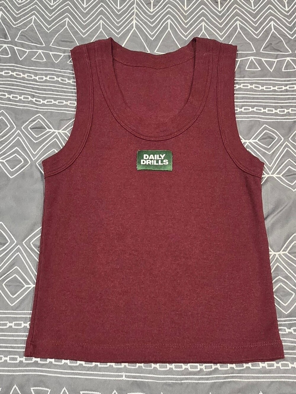 Daily Dr!lls Logo Ribbed Tank Size XS/S